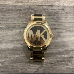 MICHAEL KORS Gold & Leopard Watch